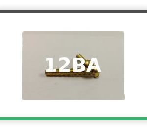 12BA Round head brass bolts