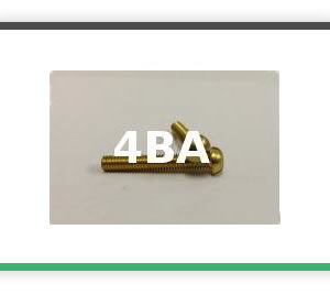 4BA Roundhead brass bolts